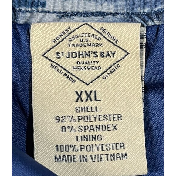 St. John's Bay Mens XXL Swim Shorts  Blue Tropical Print - Picture 10 of 11